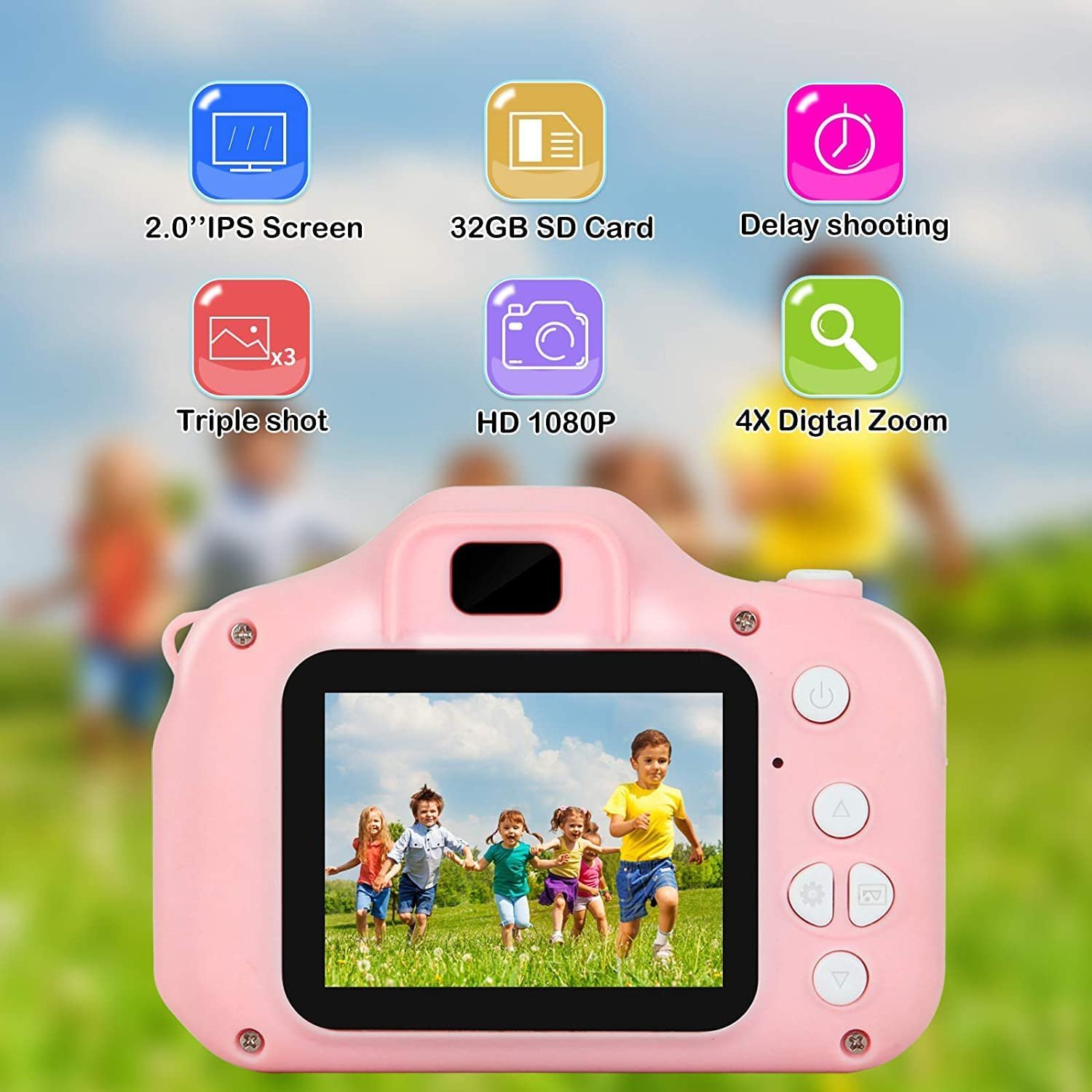 2.0" Color Display Screen 1080p Digital Camera for Kids Children Camera