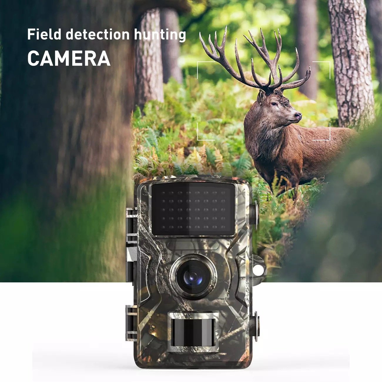 Backyard Farmland Forest Trail Camera Waterproof Hunting Camera 1080P Night Vision PIR Video Camera