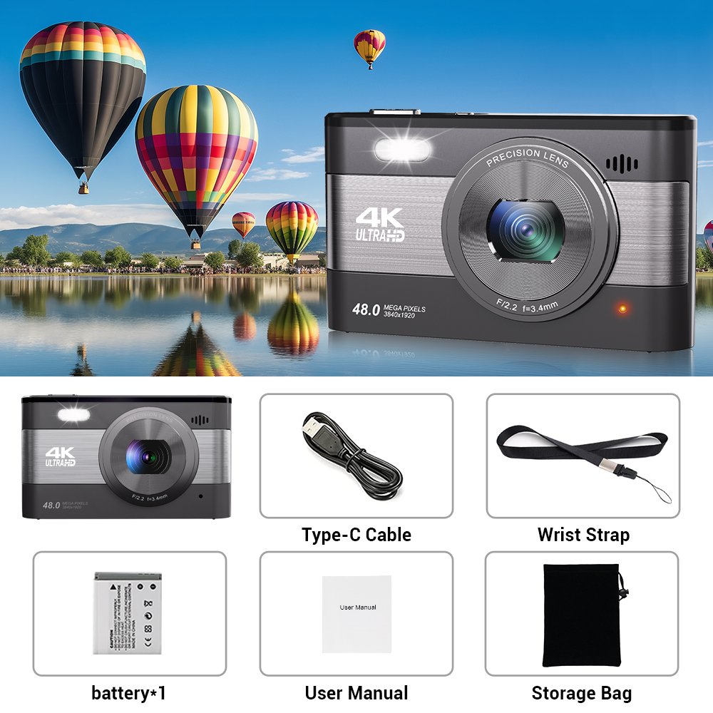 Good Gift High Definition 18X Digital Zoom Camcorder 8MP CMOS Sensor Mini Digital Camera
