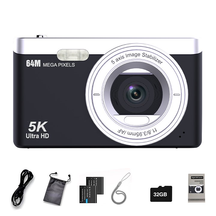 Mini Dv 5k 30Fps Camcorder Video Camera High Definition 16X Digital Zoom Camera EIS Handheld Camera