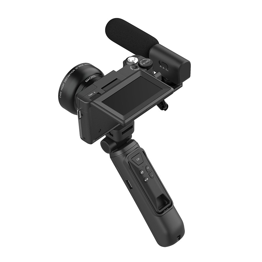Winait 4k Vlog Digital Video Camera with Tripod Digital Still Camera