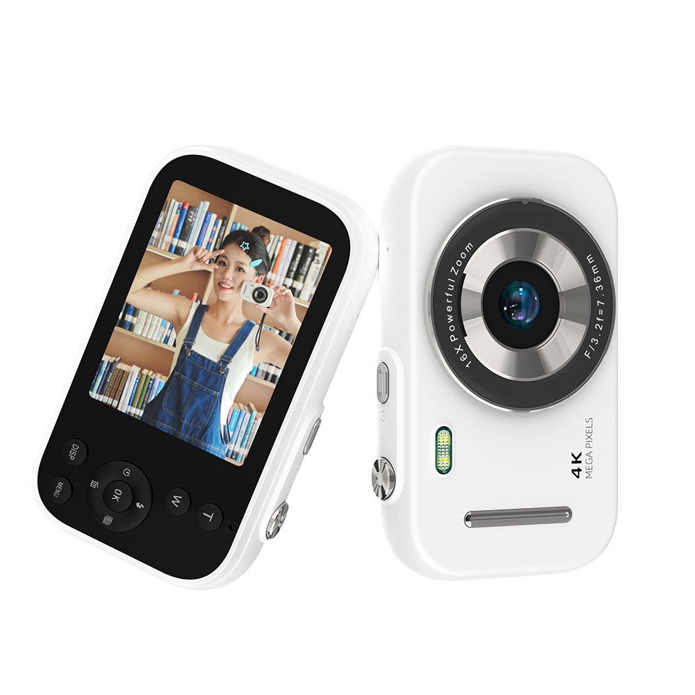 Point and Shoot 2.8-Inch Digital Camera 48MP 16X Digital Zoom Portable for Kids' Vlogging