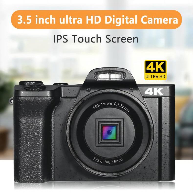 Custom Portable Touch Screen Photography Cameras 16X Zoom Camcorder Professional 4K HD Photo Video Vlogging Recording Camera