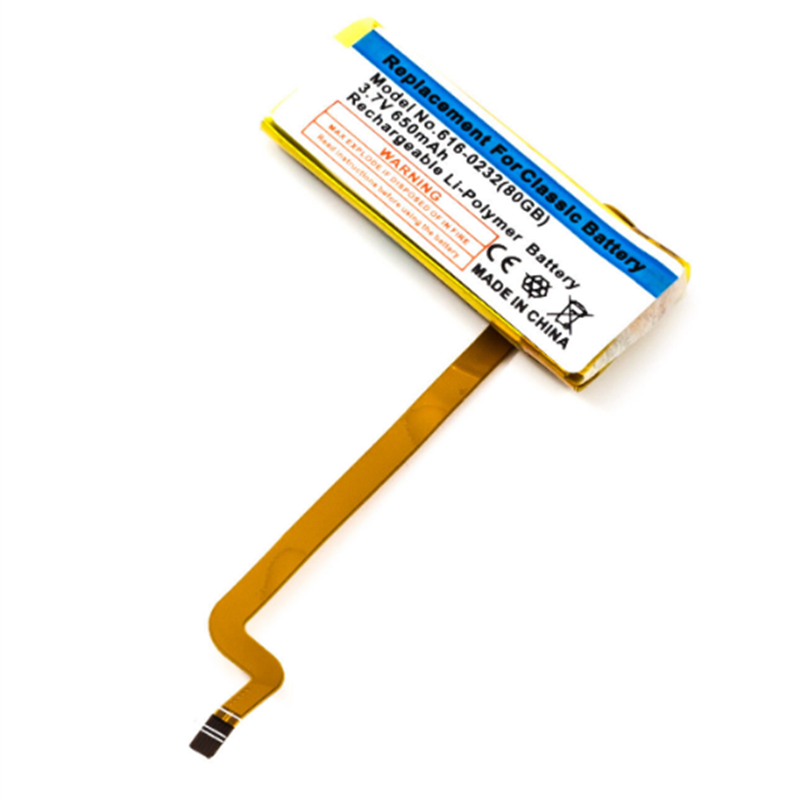 3.7V Li-Polymer 650mAh Battery For Apple IPod Classic 120GB, IPod Classic 6th GEN A1238 80G