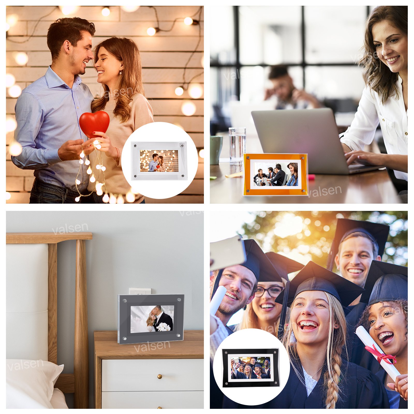 Custom DIY 5 inch 7Inch LCD IPS Screen Video Display Player Infinite Objects Acrylic Digital Photo Frame