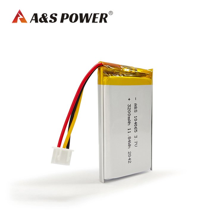 Manufacture battery High quality Supplier Rechargeable 104065 3.7v 3200mAh lithium polymer battery for LED light