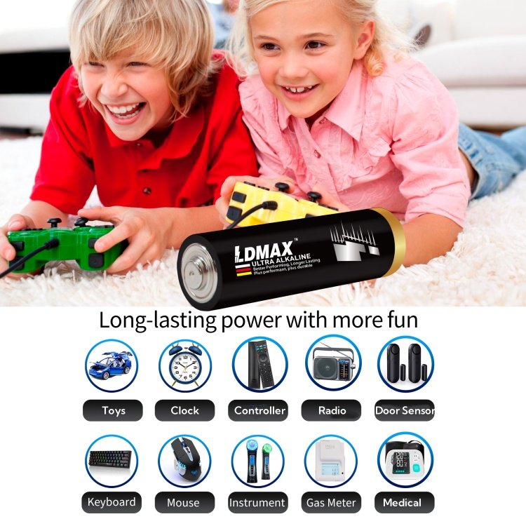 Alkaline Battery AA AAA 1.5v LR6 Strong Performance Dry Primary Cell Battery for game remote control car Power Tool Cylindrical