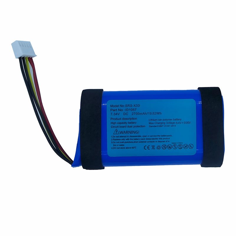 SRS XB33 Battery For Sony Bluetooth Speaker Full Capacity 2700mAh 7.34V Lithium Ion Batteries id1057 Replacement Bateras