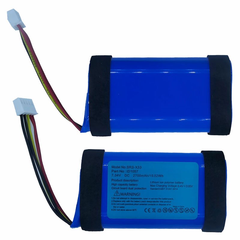 SRS XB33 Battery For Sony Bluetooth Speaker Full Capacity 2700mAh 7.34V Lithium Ion Batteries id1057 Replacement Bateras