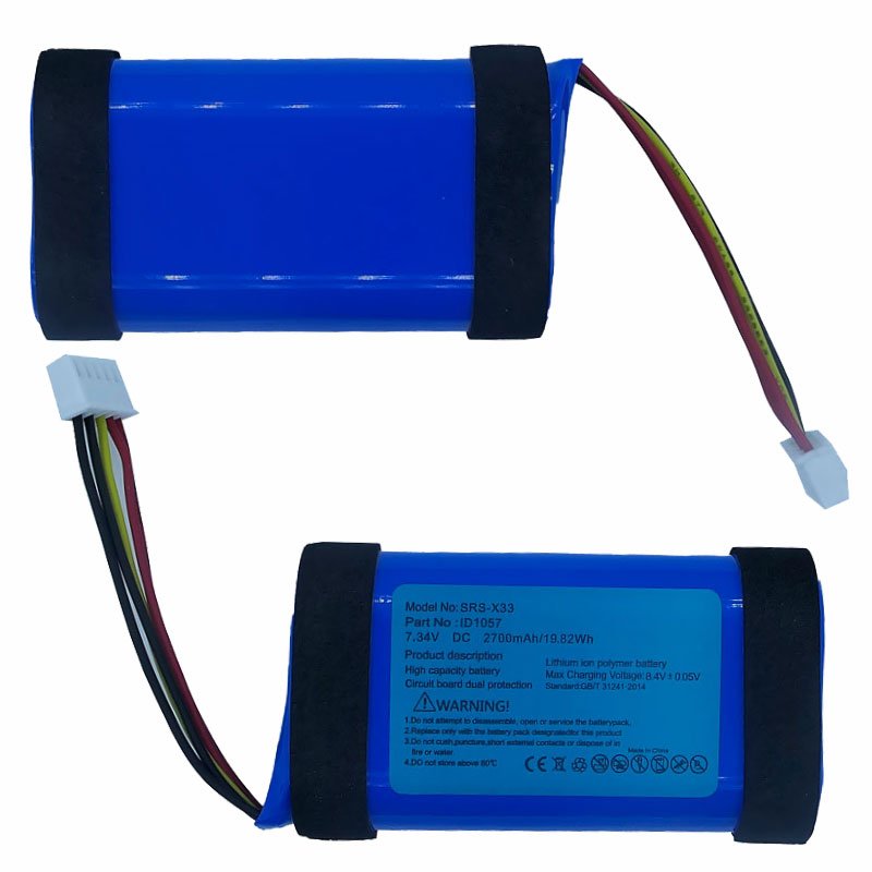 SRS XB33 Battery For Sony Bluetooth Speaker Full Capacity 2700mAh 7.34V Lithium Ion Batteries id1057 Replacement Bateras