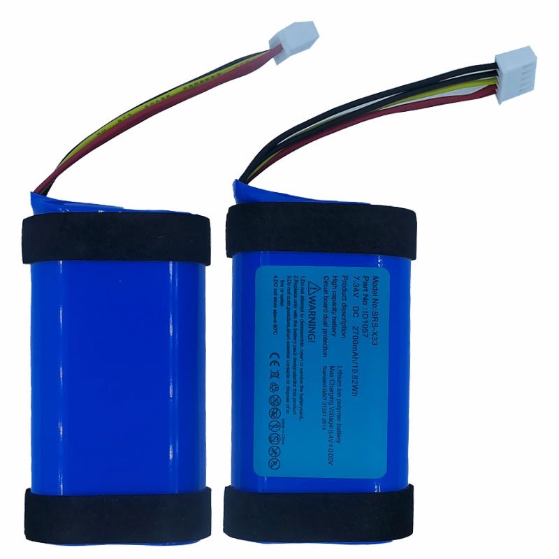 SRS XB33 Battery For Sony Bluetooth Speaker Full Capacity 2700mAh 7.34V Lithium Ion Batteries id1057 Replacement Bateras