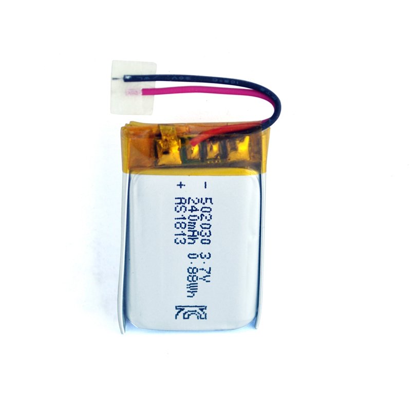 Wholesale 502030 3.7V 240mah Lithium Polymer battery For digital Camera With UL1642