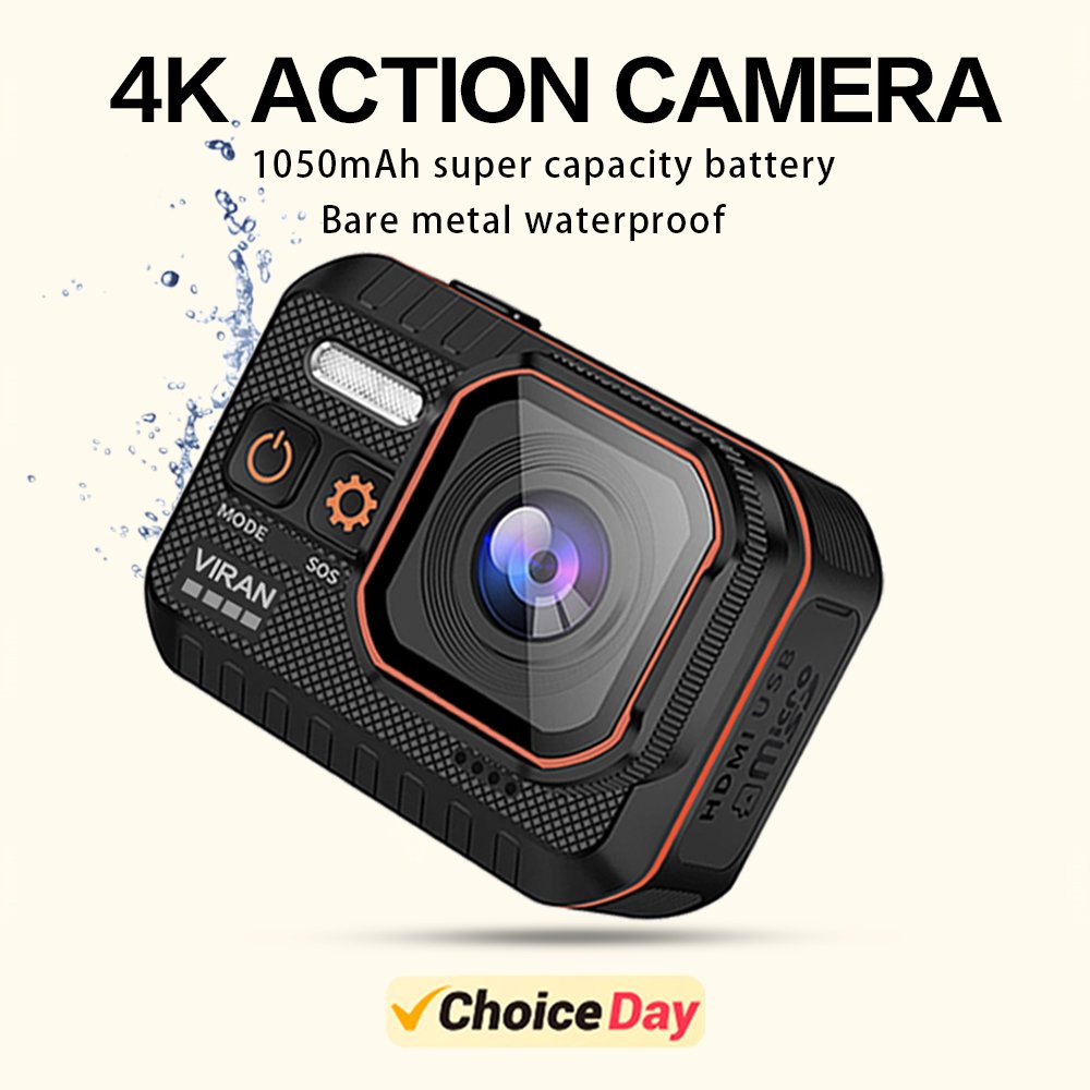 2023 4k Wifi Sport Action Camera Flash Battery Zoom Support Waterproof Camera