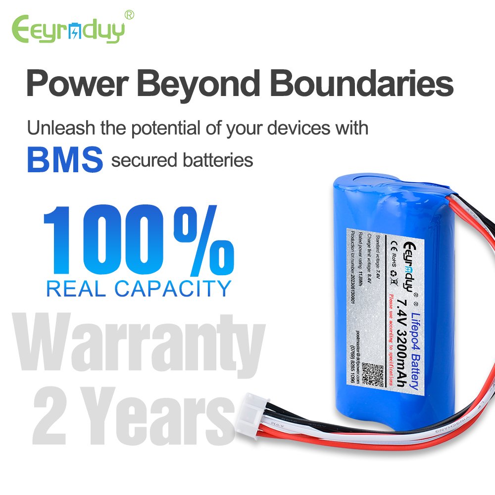 Powerful 18650 7.4V 3200mAh Lithium-Ion Battery for Long-Lasting Performance