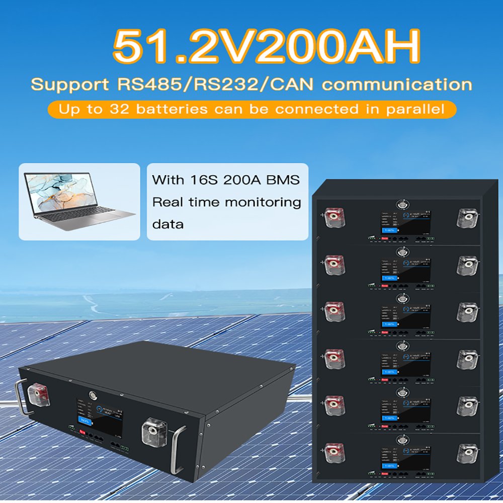 Inverter Batteries 48v 50ah 100ah 200ah 300ah 400ah Lithium Battery Lithium Iron Phosphate Battery Pack For Solar Energy System
