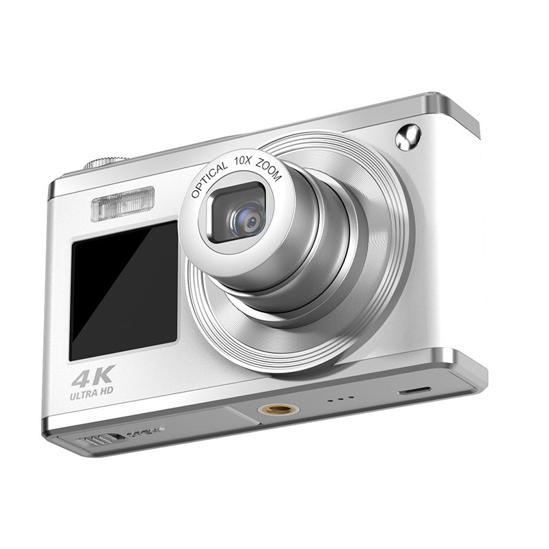 Auto Focus 10X Optical Zoom HD Digital Camera with Telescoping Lens and 2.88+1.54 inch Dual Screen