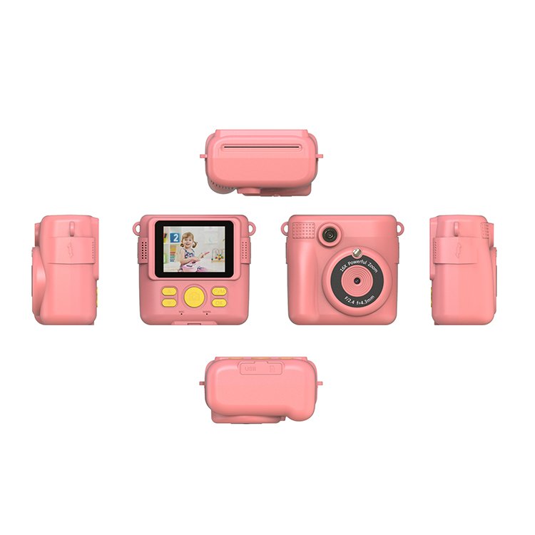 2.4" HD Screen 800mah Battery 681 Children Kids Security Toy Digital DIY Automatic Instant Photo Shoot Printer Camera