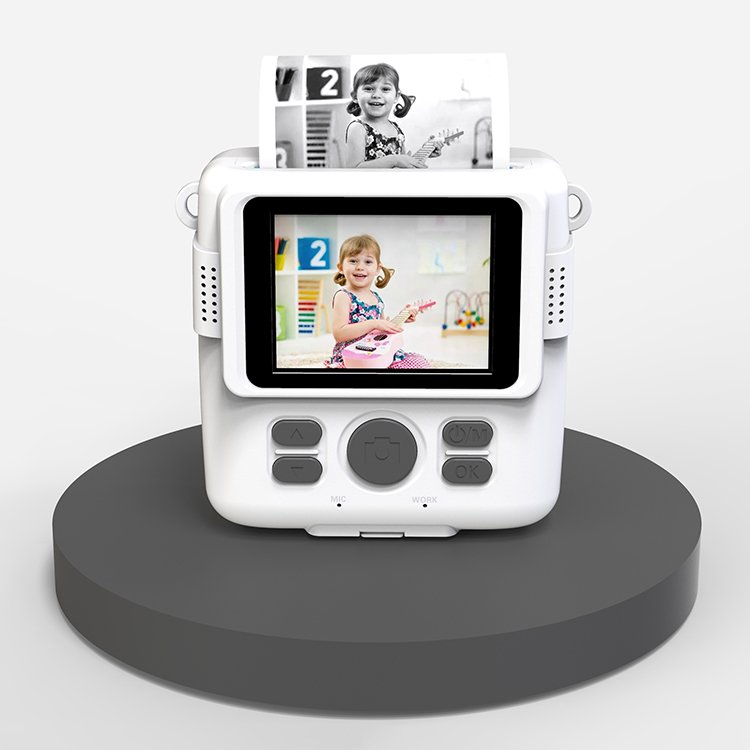 2.4" HD Screen 800mah Battery 681 Children Kids Security Toy Digital DIY Automatic Instant Photo Shoot Printer Camera
