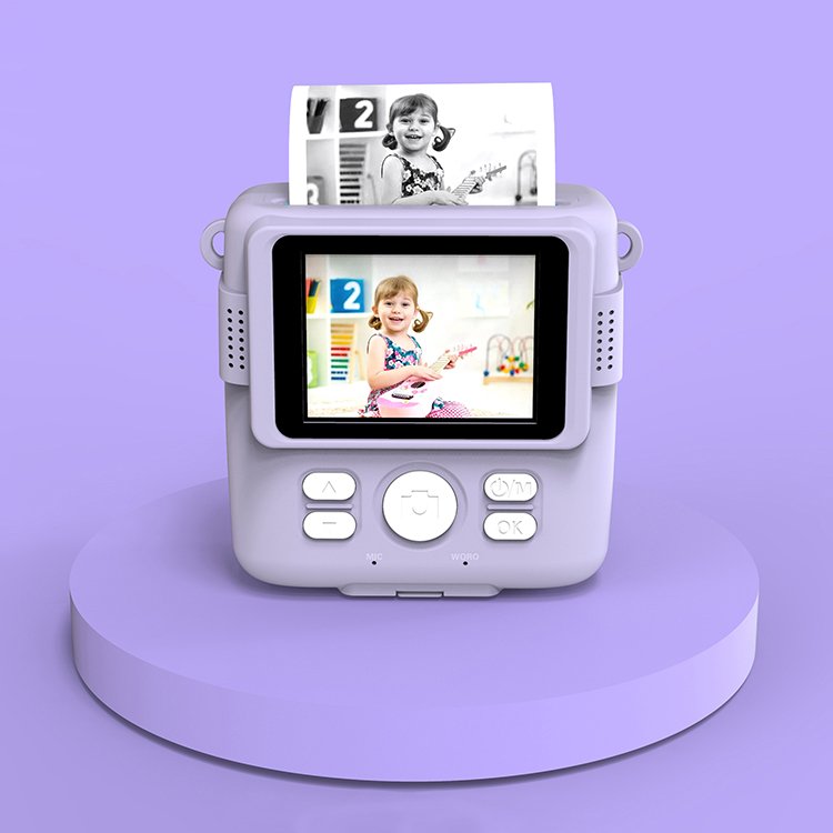 2.4" HD Screen 800mah Battery 681 Children Kids Security Toy Digital DIY Automatic Instant Photo Shoot Printer Camera