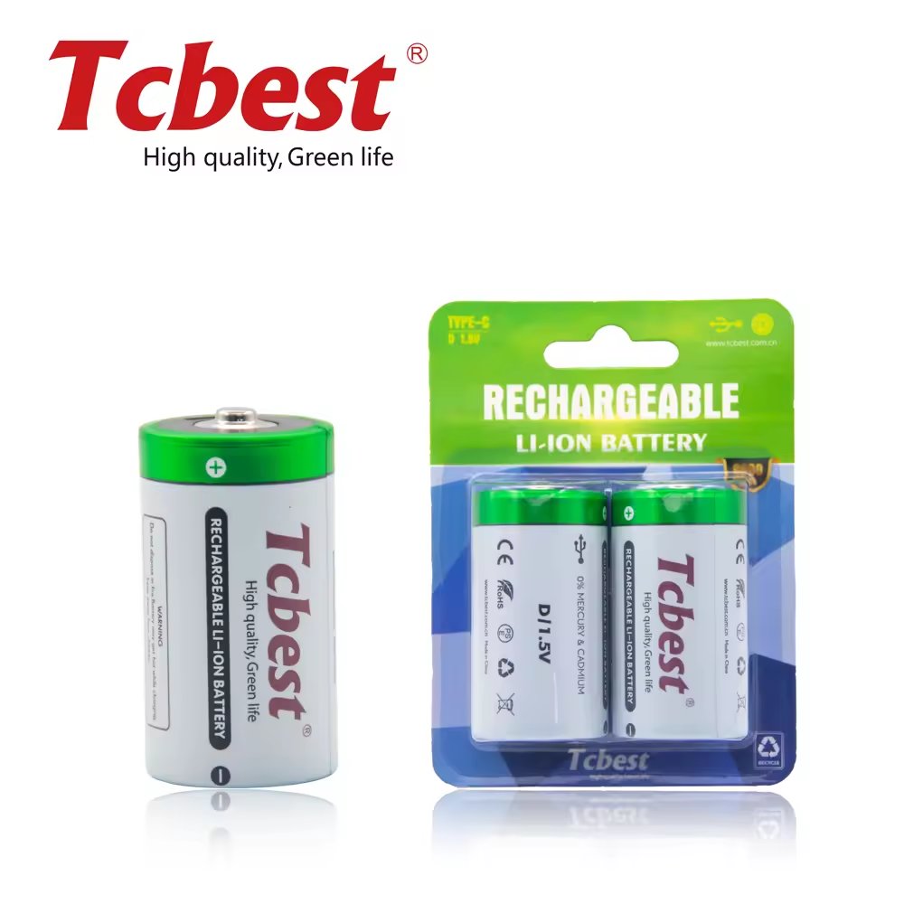 New USB Type D 1.5V Lithium rechargeable battery