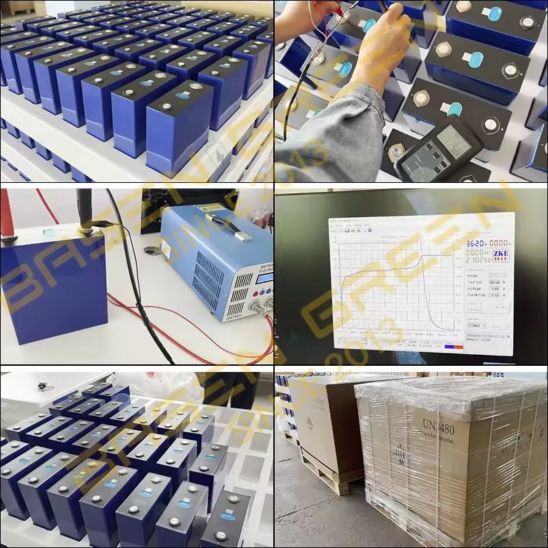 Basen Green Ukraine Pl Stock Grade A 3.2v 100ah 150ah 200ah 280ah 320ah Lifepo4 Battery Cell Prismatic Lithium Ion Batteries