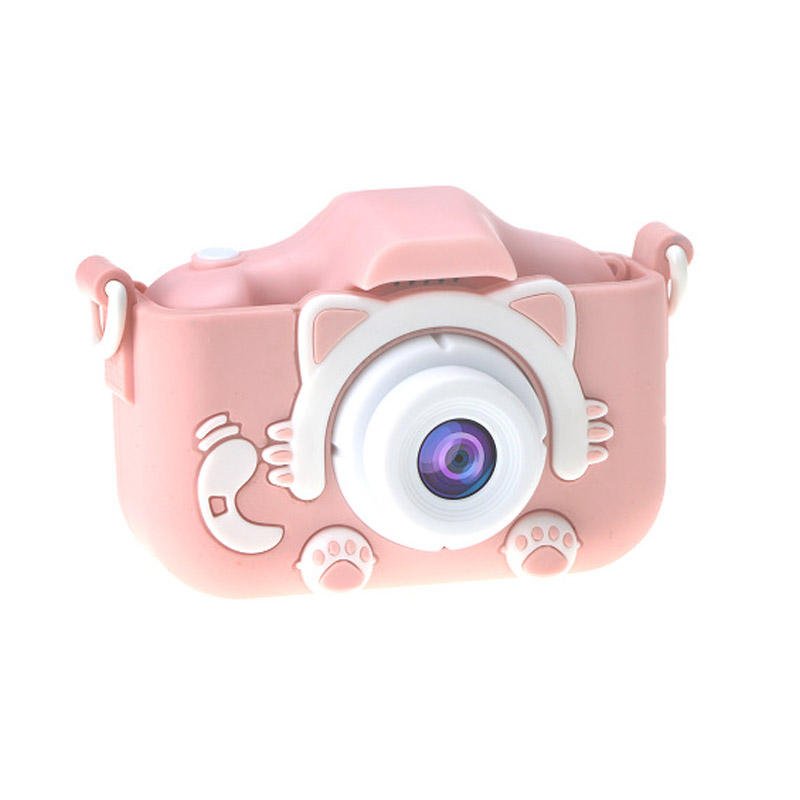 Kids Camera Toys 2 inch Screen HD Cartoon Digital Camera Mini Kitty Camera Cute Toy For Children Birthday Christmas Gifts