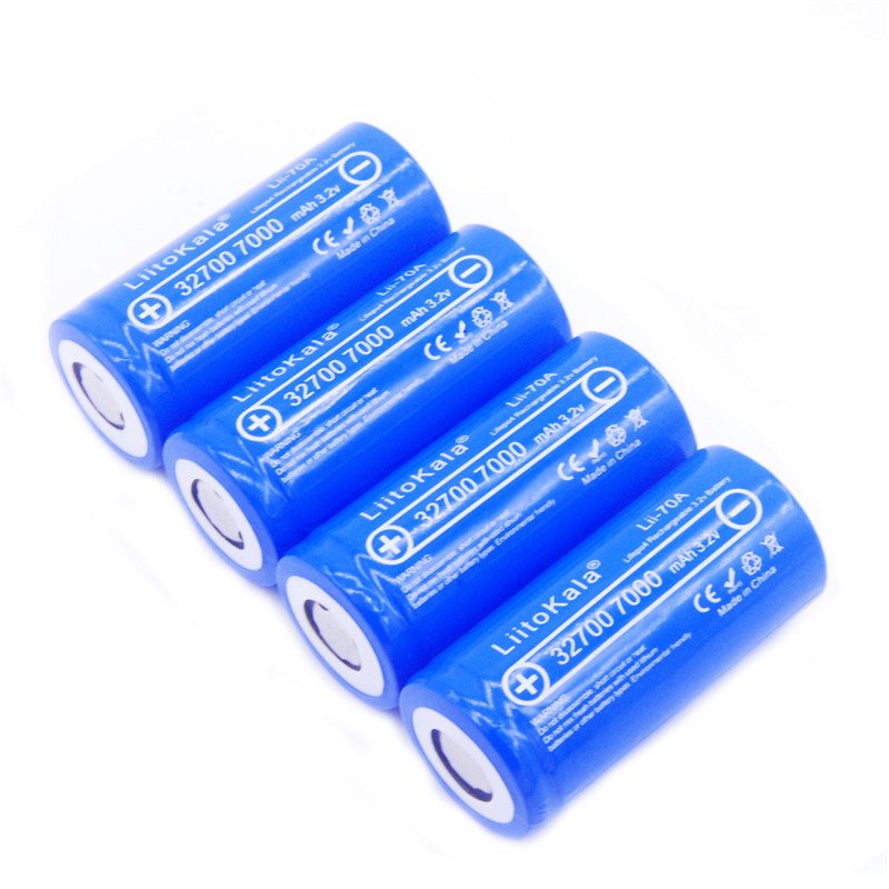 LiitoKala 3.2V 32700 7000mAh 6500mAh LiFePO4 Battery 35A Continuous Discharge Maximum 55A High power battery
