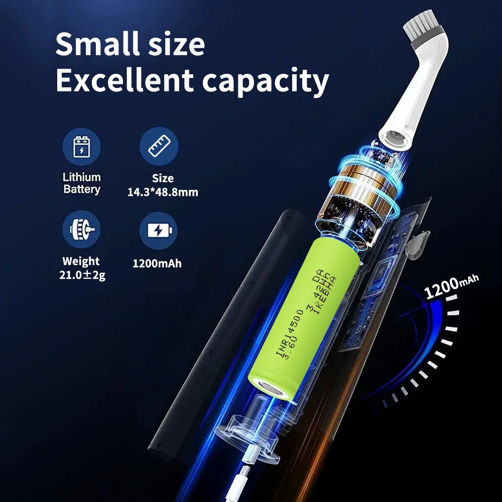 14500 battery 3.6v 1200 mAh lithium rechargeable battery for lighting