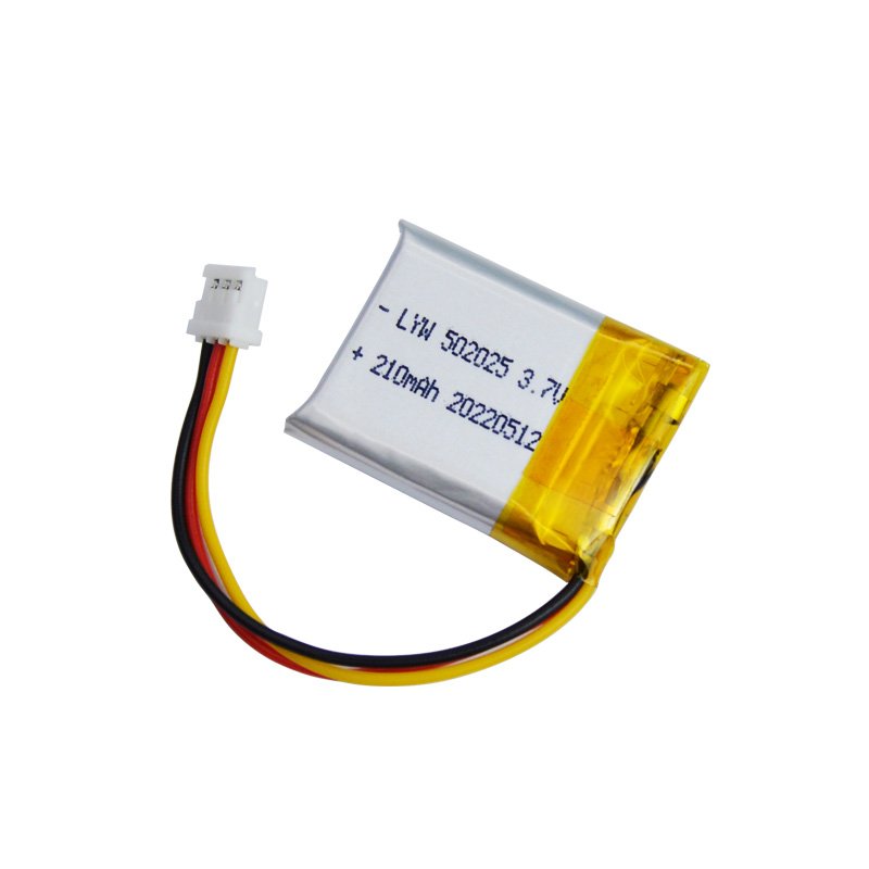 CE lipo battery 3.7v rechargeable battery 502025 210mah for smart watch wearable device