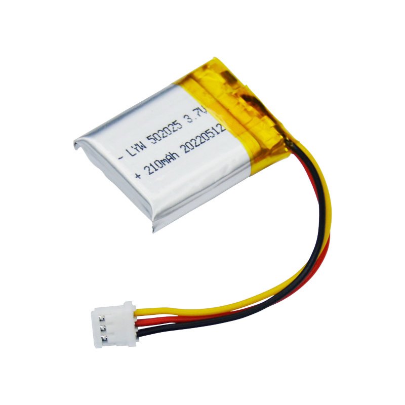 CE lipo battery 3.7v rechargeable battery 502025 210mah for smart watch wearable device