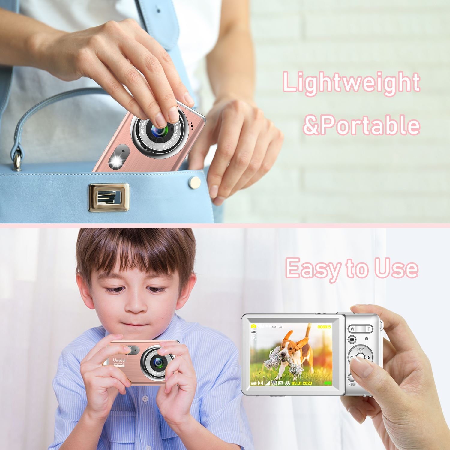 18X Zoom 48MP Auto Focus Compact 4K HD Vlogr Camera with SD Digital CMOS Sensor Cheap Option Photo Video Recording