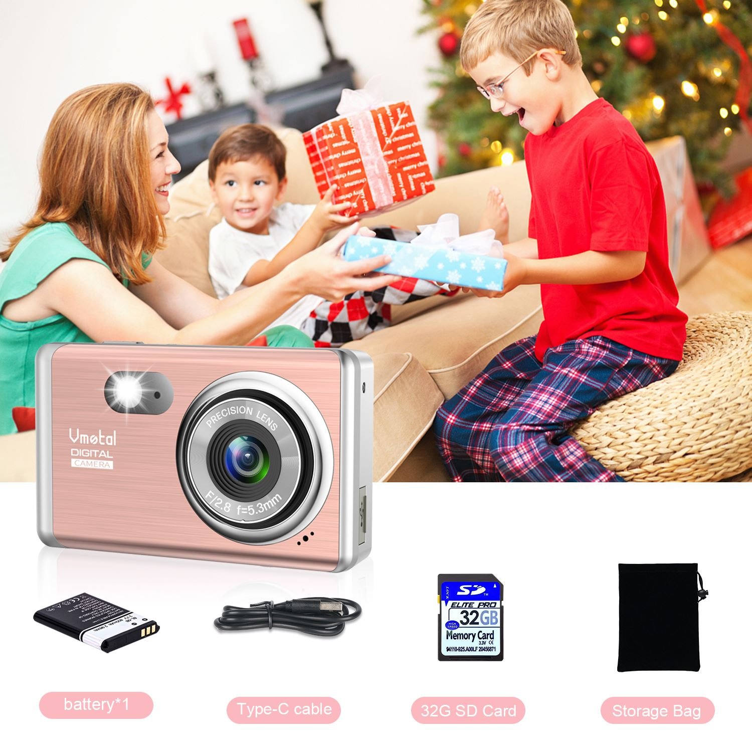 18X Zoom 48MP Auto Focus Compact 4K HD Vlogr Camera with SD Digital CMOS Sensor Cheap Option Photo Video Recording