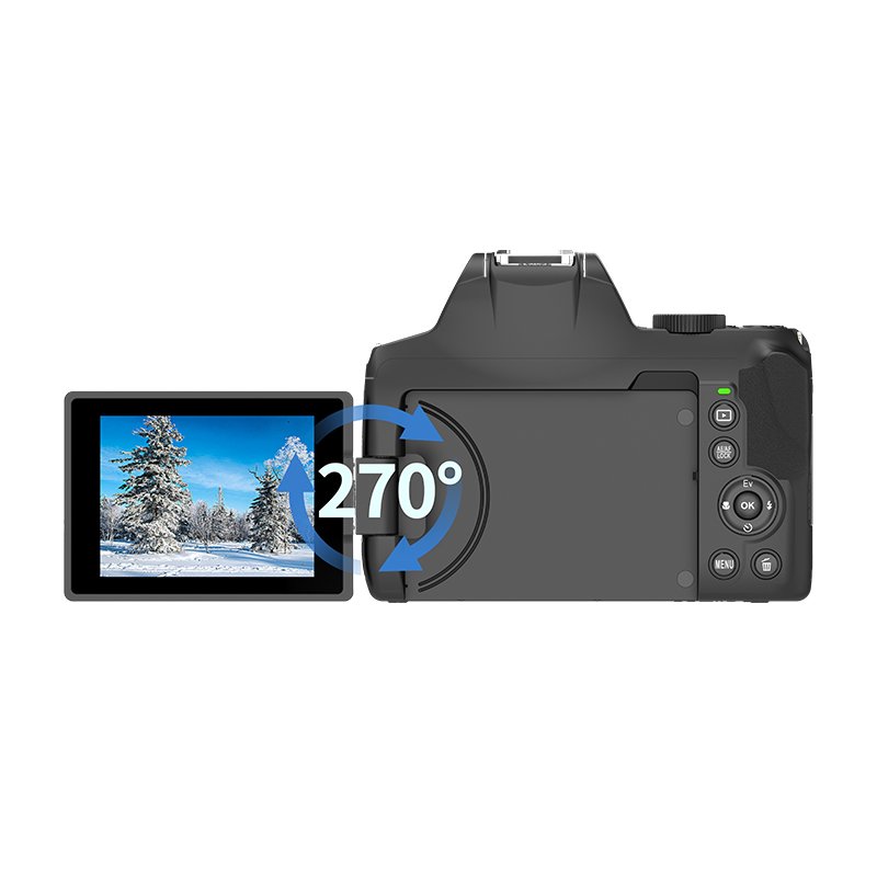 Icar New 4K Digital Camera 10X Optical zoom & 4X Digital zoom 270 Degree Rotated screen Optional Dual Focus Mode Video Camera