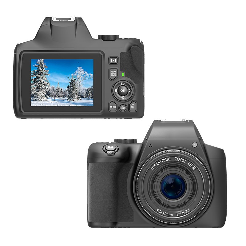 Icar New 4K Digital Camera 10X Optical zoom & 4X Digital zoom 270 Degree Rotated screen Optional Dual Focus Mode Video Camera