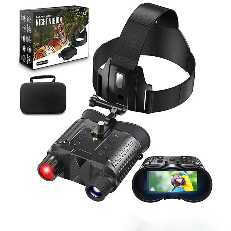 1080P Infrared HD 8x Digital Zoom Outdoor Day and Night Dual Use Full Dark 400m HuntingTelescope Binoculars Night Vision Device