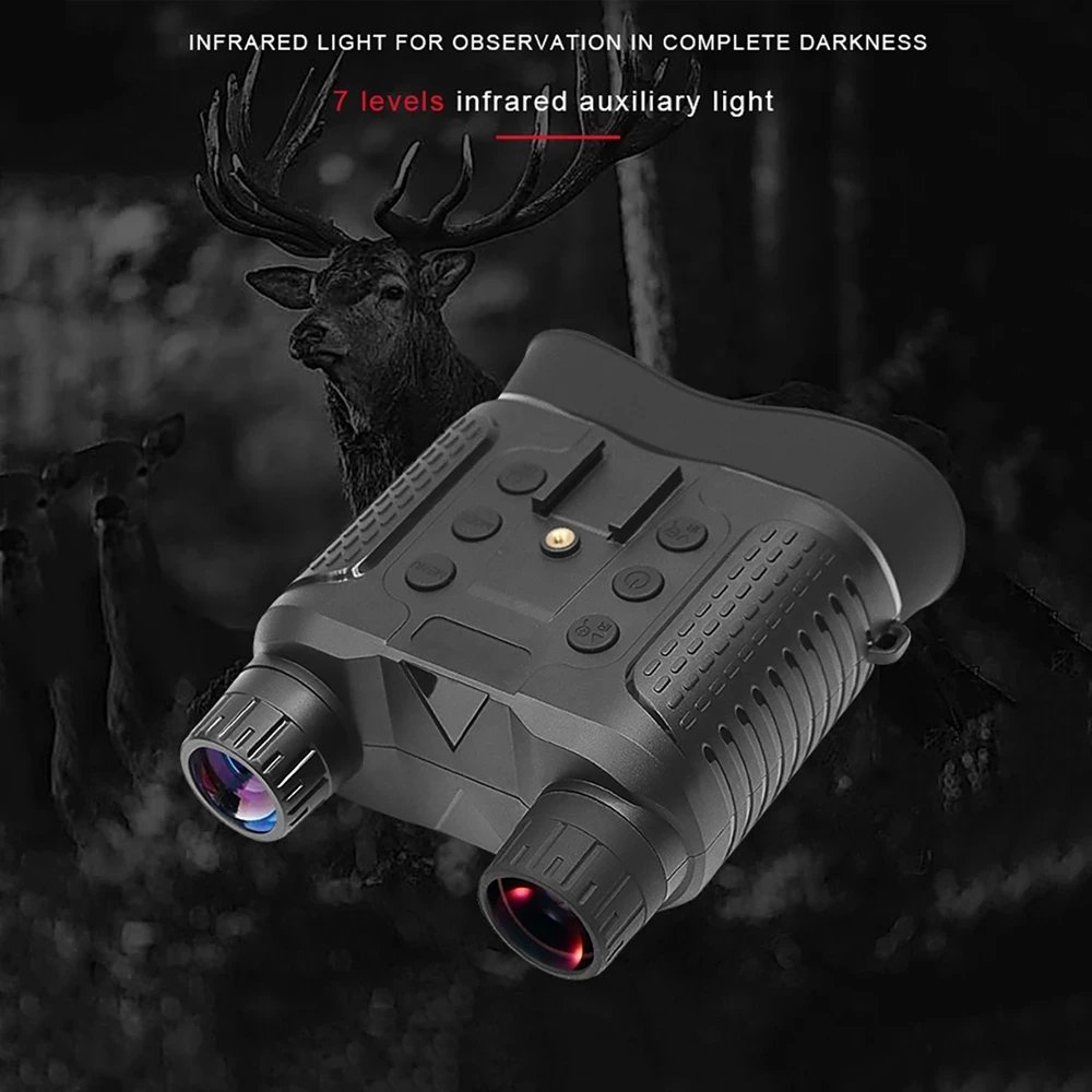 1080P Infrared HD 8x Digital Zoom Outdoor Day and Night Dual Use Full Dark 400m HuntingTelescope Binoculars Night Vision Device