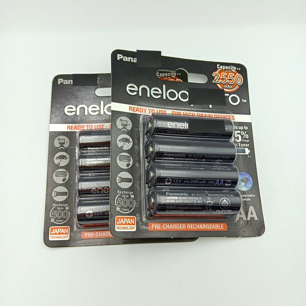 Made In Japan Rechargeable Ni-mh Battery 1.2v 2550mah Black Battery For Eneloop Pro