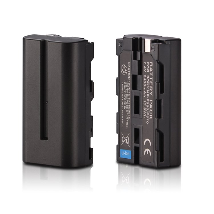 Digital Battery 2400mah 7.4V Camcorder Camera Battery Replacement Black Ce Full Decode NP-F550 NP-F570 for Sony RECHARGABLE