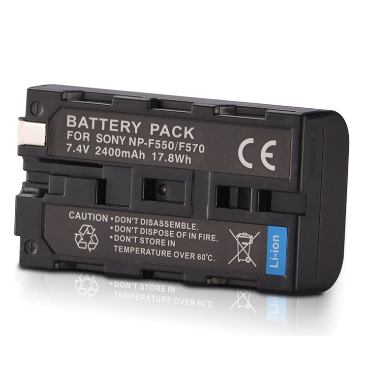 Digital Battery 2400mah 7.4V Camcorder Camera Battery Replacement Black Ce Full Decode NP-F550 NP-F570 for Sony RECHARGABLE