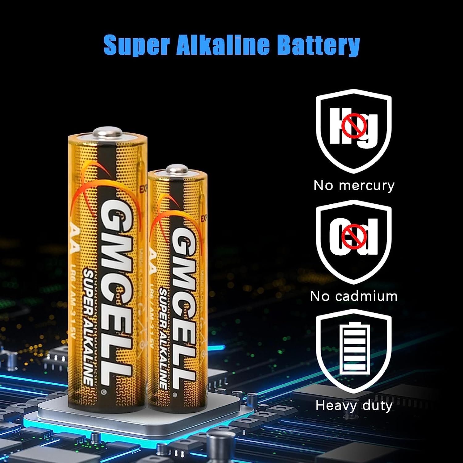 GMCELL Hot sale Non Rechargeable 1.5V LR6 AA AM-3 Ultra Alkaline Battery From