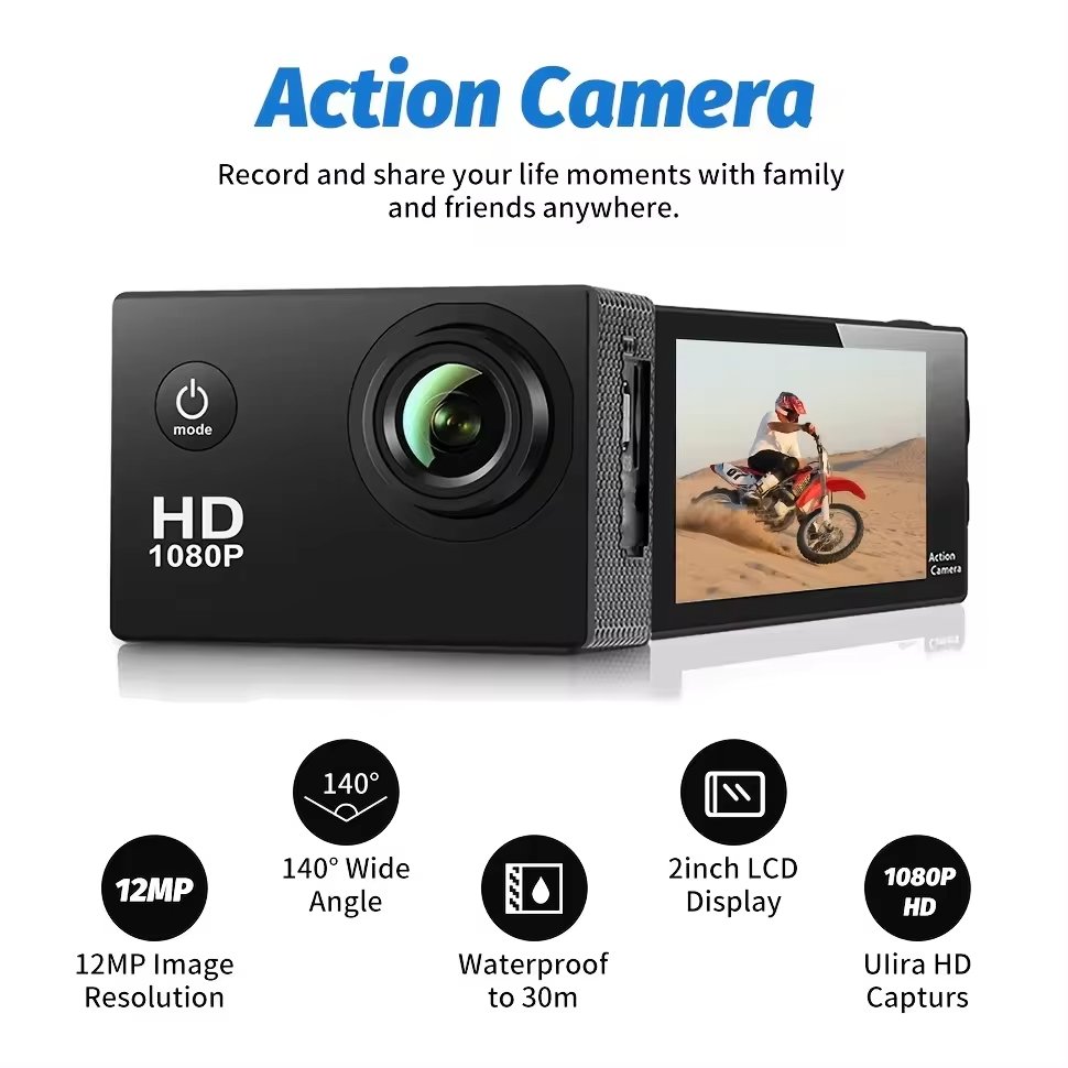 1080p 4k camera 5k video waterproof 5k 64mp video action 5k sports camera