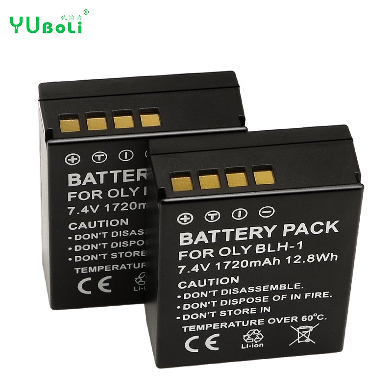 7.4v Digital Camera Battery BLH-1 for Olympus OM-D OMD E-M1 Mark II EM1 MARKII MARK2 Rechargeable Camera Battery