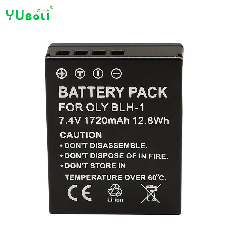 7.4v Digital Camera Battery BLH-1 for Olympus OM-D OMD E-M1 Mark II EM1 MARKII MARK2 Rechargeable Camera Battery