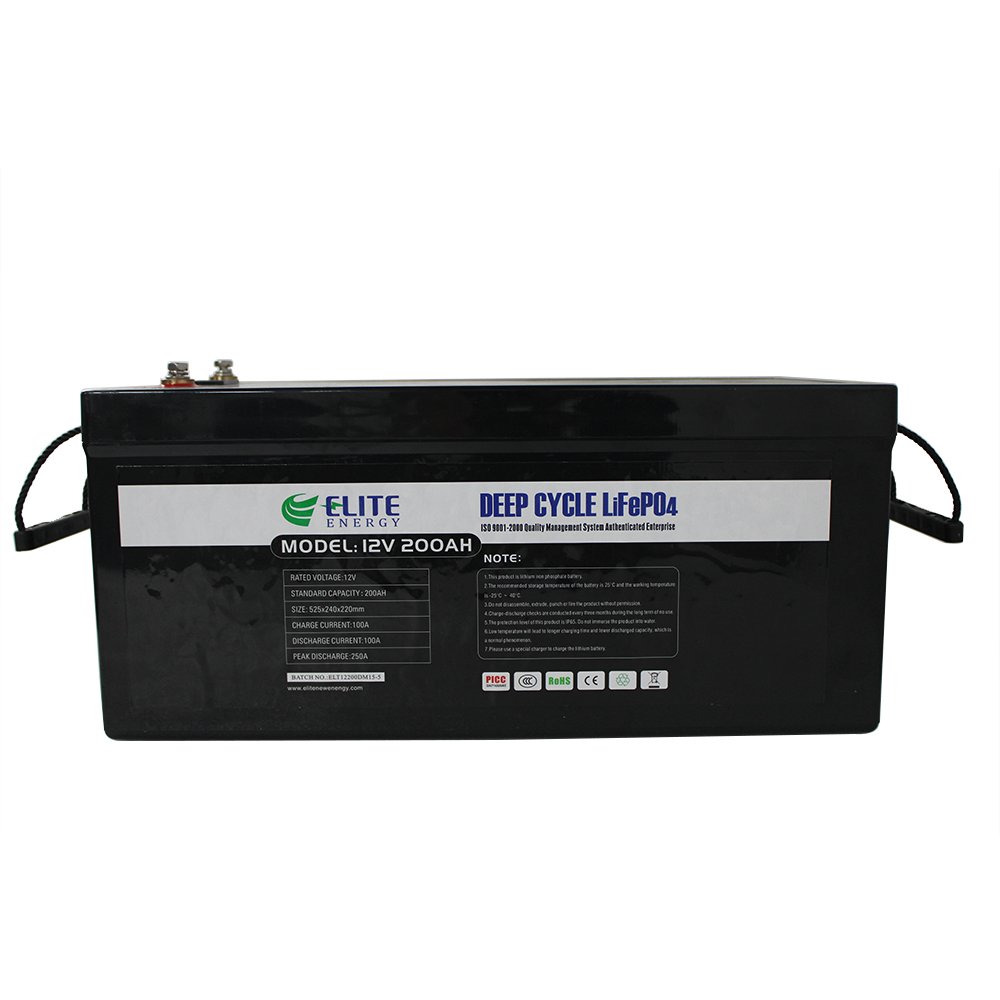 Deep Cycle Solar Battery 12V 200Ah Long Life Lithium Ion Batteries