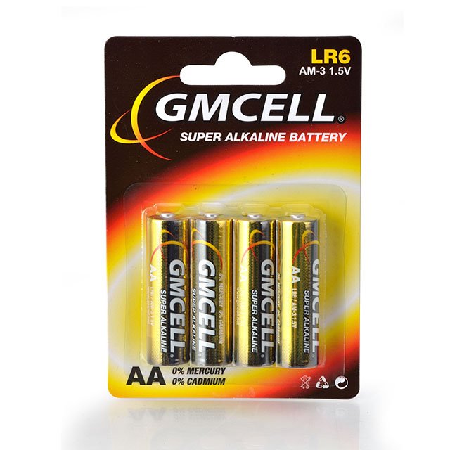 GMCELL brand 1.5v ultra alkaline dry primary battery LR6 AA AM3 toys remote control