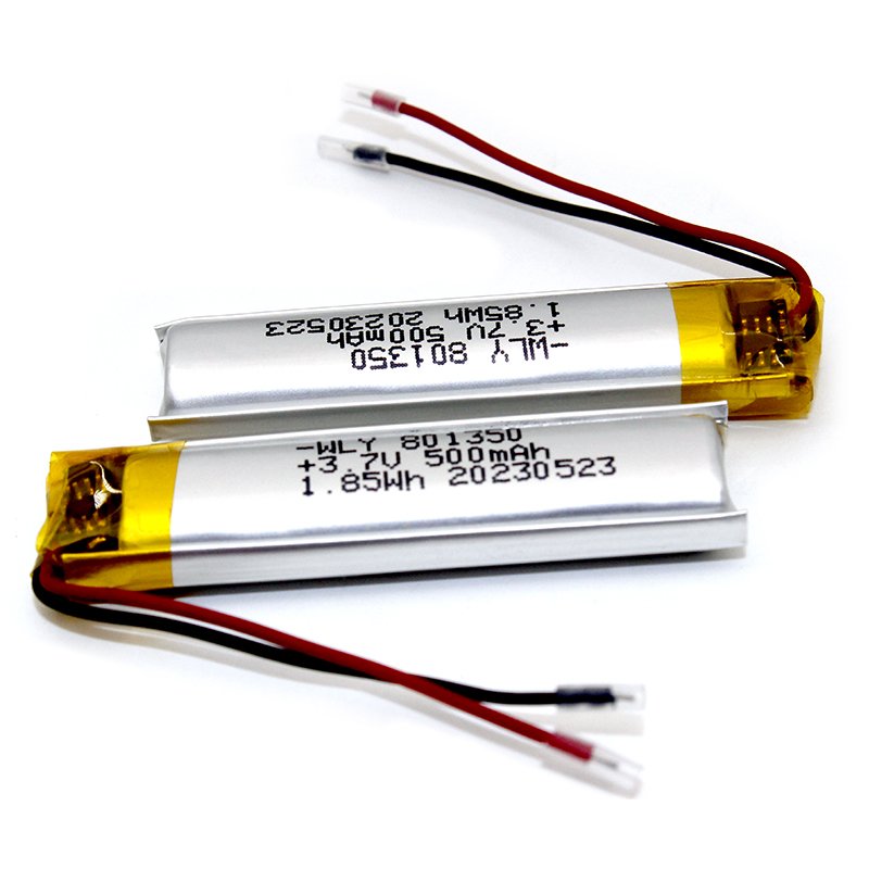 Factory Price Customized Rechargeable Lithium Polymer Battery Cell 3.7v 801350 500mah 1.85wh Lipo Battery