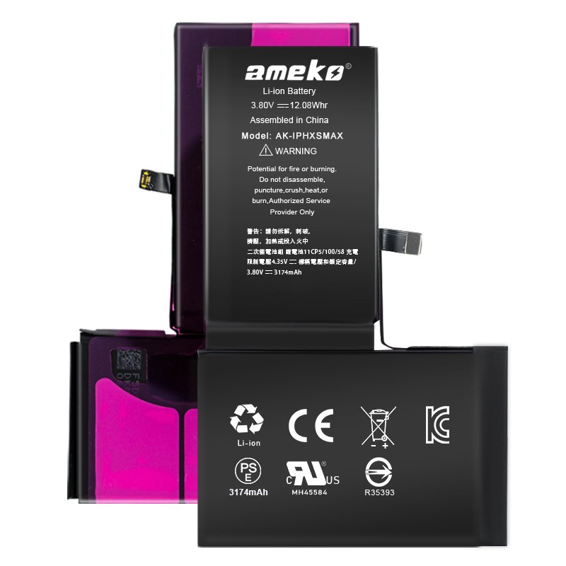 100% Health Battery for iphone xs max High Capacity New 0 Cycle Digital Battery Factory Wholesale