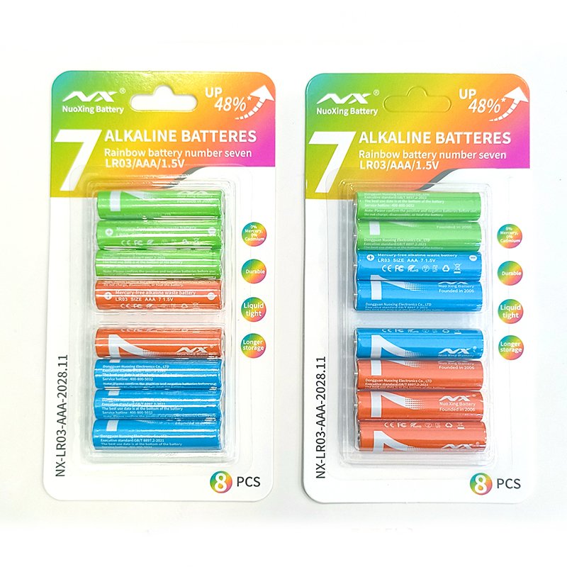 NUOXING AAALR03 eco-friendly alkaline dry battery 1.5V remote control toy battery alkaline battery
