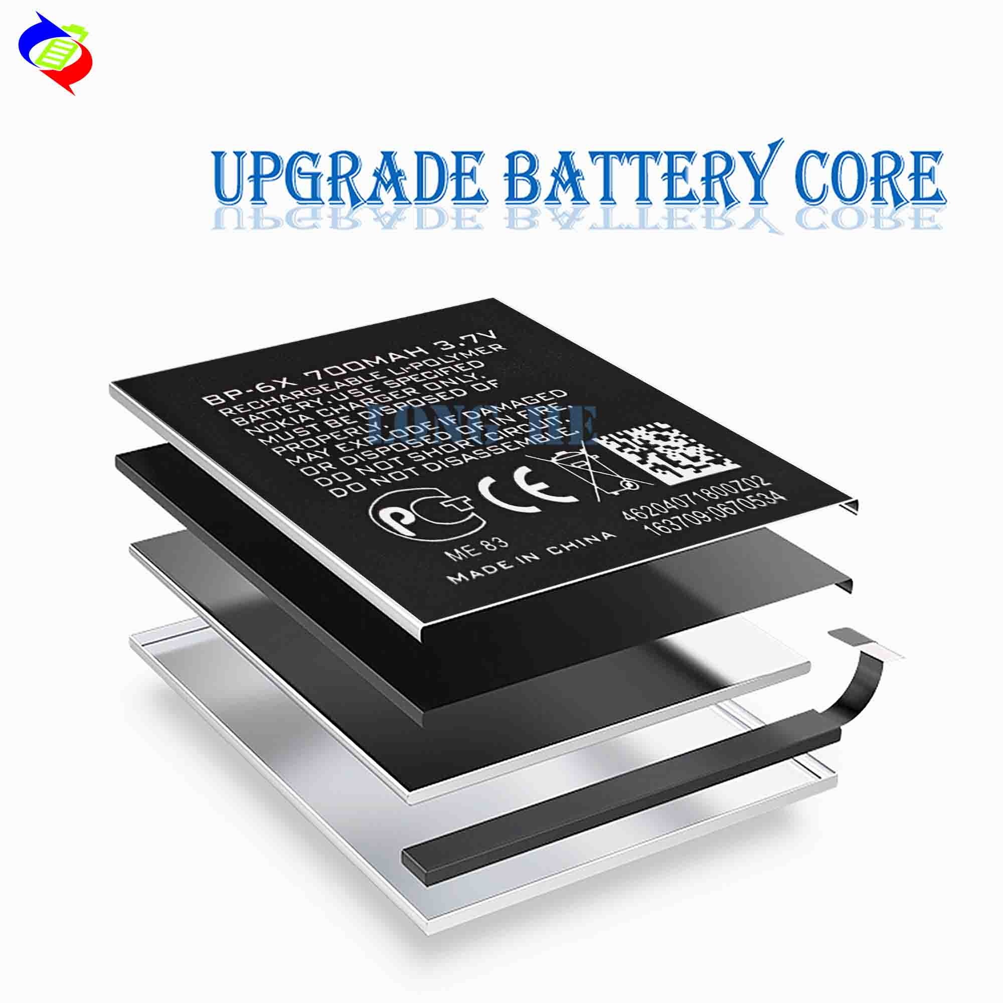 BP-6X polymer lithium battery For Nokia 8800 8860 Sirocco N73i NK8800 mobile phone battery