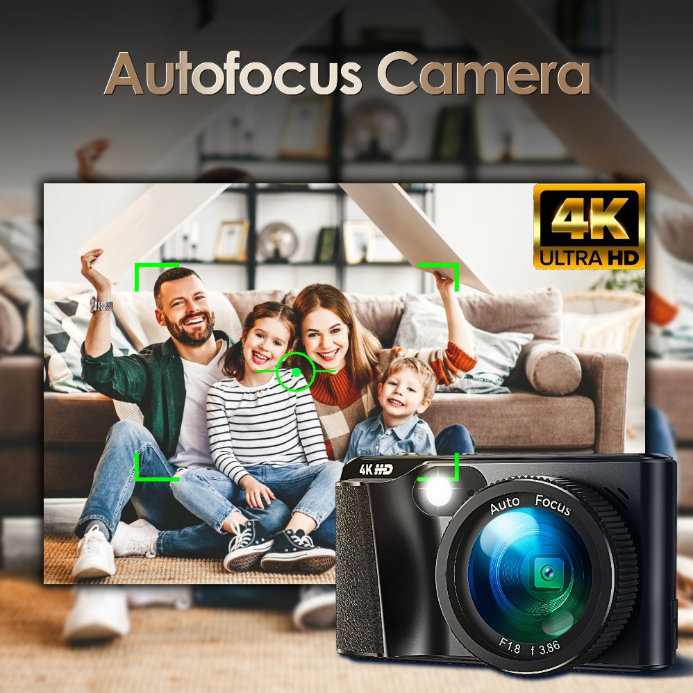 Factory Price 16x Digital Zoom 4k Camcorder Vision 4k Video Digital Cameras For Kids Girls